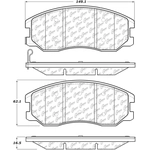 Order Front Super Premium Ceramic Pads by CENTRIC PARTS - 105.12640 For Your Vehicle