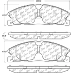 Order Front Super Premium Ceramic Pads by CENTRIC PARTS - 105.16110 For Your Vehicle