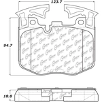 Order Front Super Premium Ceramic Pads by CENTRIC PARTS - 105.18670 For Your Vehicle