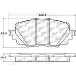 Order Front Super Premium Ceramic Pads by CENTRIC PARTS - 105.19030 For Your Vehicle