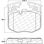 Order Front Super Premium Semi Metallic Pads by CENTRIC PARTS - 104.18670 For Your Vehicle