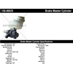 Order New Master Cylinder by CENTRIC PARTS - 130.46025 For Your Vehicle