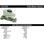 Order New Master Cylinder by CENTRIC PARTS - 130.61062 For Your Vehicle