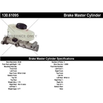 Order New Master Cylinder by CENTRIC PARTS - 130.61095 For Your Vehicle