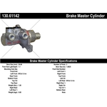 Order New Master Cylinder by CENTRIC PARTS - 130.61142 For Your Vehicle