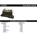 Order New Master Cylinder by CENTRIC PARTS - 130.65024 For Your Vehicle