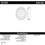 Order Rear Brake Drum by CENTRIC PARTS - 123.61035 For Your Vehicle