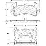 Order Rear Ceramic Pads by CENTRIC PARTS - 103.01540 For Your Vehicle