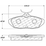 Order Rear Ceramic Pads by CENTRIC PARTS - 103.05990 For Your Vehicle