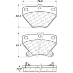 Order Rear Ceramic Pads by CENTRIC PARTS - 103.08230 For Your Vehicle