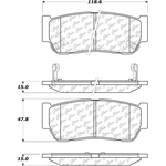 Order Rear Ceramic Pads by CENTRIC PARTS - 103.09540 For Your Vehicle