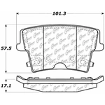 Order Rear Ceramic Pads by CENTRIC PARTS - 103.10570 For Your Vehicle