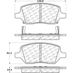 Order Rear Ceramic Pads by CENTRIC PARTS - 103.10930 For Your Vehicle