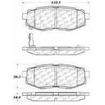 Order Rear Ceramic Pads by CENTRIC PARTS - 103.11240 For Your Vehicle