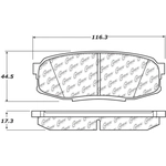 Order Rear Ceramic Pads by CENTRIC PARTS - 103.13040 For Your Vehicle