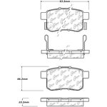 Order Rear Ceramic Pads by CENTRIC PARTS - 103.14510 For Your Vehicle