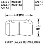 Order Rear Ceramic Pads by HAWK PERFORMANCE - HB194Z.570 For Your Vehicle