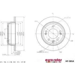 Order Rear Disc Brake Rotor by ULTRA - HY3014 For Your Vehicle