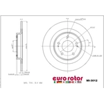 Order ULTRA - MI3012 - Rear Disc Brake Rotor For Your Vehicle