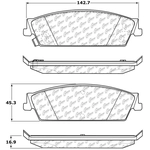 Order Rear High Performance Pads by CENTRIC PARTS - 306.11940 For Your Vehicle