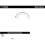 Order Rear Parking Brake Shoes by CENTRIC PARTS - 111.06430 For Your Vehicle