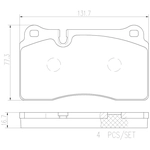 Order Rear Premium Ceramic Pads by BREMBO - P85110N For Your Vehicle