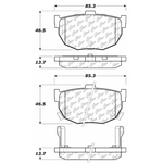 Order Rear Severe Duty Semi Metallic Premium Pad by CENTRIC PARTS - 106.03230 For Your Vehicle