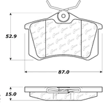 Order Rear Severe Duty Semi Metallic Premium Pad by CENTRIC PARTS - 106.03400 For Your Vehicle