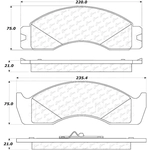 Order Rear Severe Duty Semi Metallic Premium Pad by CENTRIC PARTS - 106.04110 For Your Vehicle