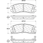 Order Rear Severe Duty Semi Metallic Premium Pad by CENTRIC PARTS - 106.06980 For Your Vehicle