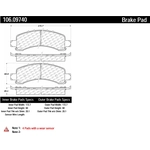 Order Rear Severe Duty Semi Metallic Premium Pad by CENTRIC PARTS - 106.09740 For Your Vehicle