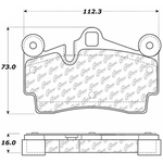 Order Rear Severe Duty Semi Metallic Premium Pad by CENTRIC PARTS - 106.09780 For Your Vehicle