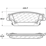 Order Rear Severe Duty Semi Metallic Premium Pad by CENTRIC PARTS - 106.10200 For Your Vehicle