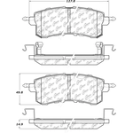 Order Rear Super Premium Ceramic Pads by CENTRIC PARTS - 105.15100 For Your Vehicle