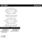 Order Rear Super Premium Ceramic Pads by CENTRIC PARTS - 105.18950 For Your Vehicle