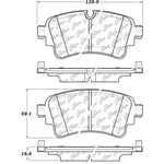 Order Rear Super Premium Ceramic Pads by CENTRIC PARTS - 105.18980 For Your Vehicle