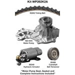 Order Timing Belt Kit With Water Pump by DAYCO - WP262K2A For Your Vehicle