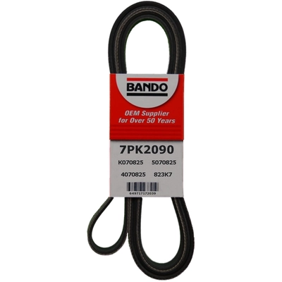 Air Conditioning, Alternator, Water Pump, Power Steering Belt by BANDO USA - 7PK2090 pa1