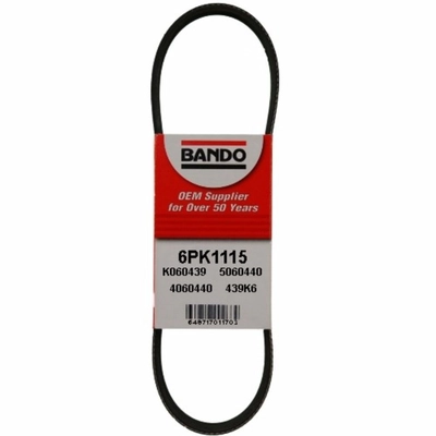 Air Conditioning And Alternator Belt by BANDO USA - 6PK1115 pa1