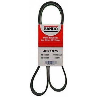 Air Conditioning And Power Steering Belt by BANDO USA - 4PK1075 pa3