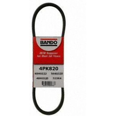 Air Conditioning Compressor Belt by BANDO USA - 4PK820 pa4