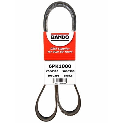 Air Conditioning Compressor Belt by BANDO USA - 6PK1000 pa1