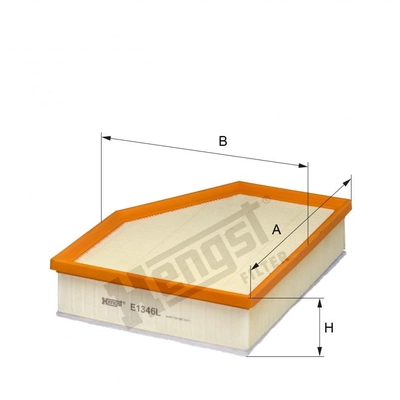 HENGST FILTER - E1346L - Air Filter Insert pa2