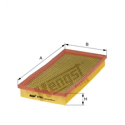 HENGST FILTER - E792L - Air Filter Insert pa2