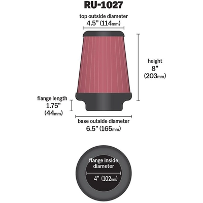 K & N ENGINEERING - RU1027 - Air Filter pa2