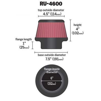 K & N ENGINEERING - RU4600 - Air Filter pa2