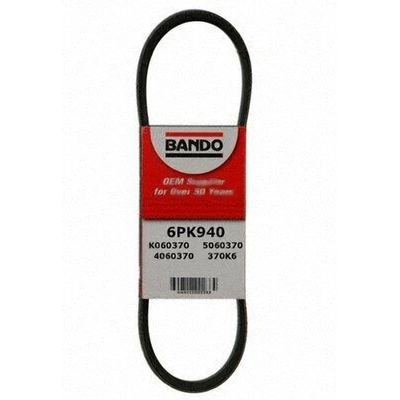 Alternator Belt by BANDO USA - 6PK940 pa3