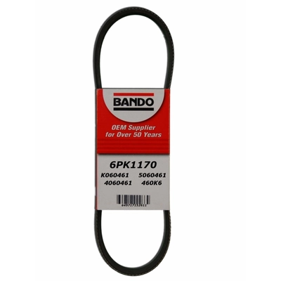 Alternator, Power Steering And Water Pump Belt by BANDO USA - 6PK1170 pa1