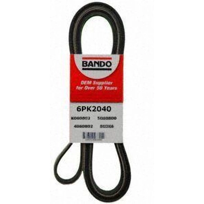 Alternator, Power Steering And Water Pump Belt by BANDO USA - 6PK2040 pa7