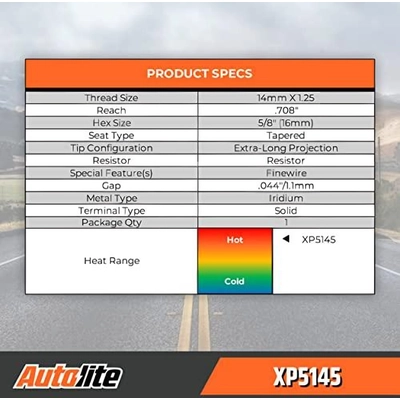 Autolite Iridium XP Plug (Pack of 4) by AUTOLITE - XP5145 pa10